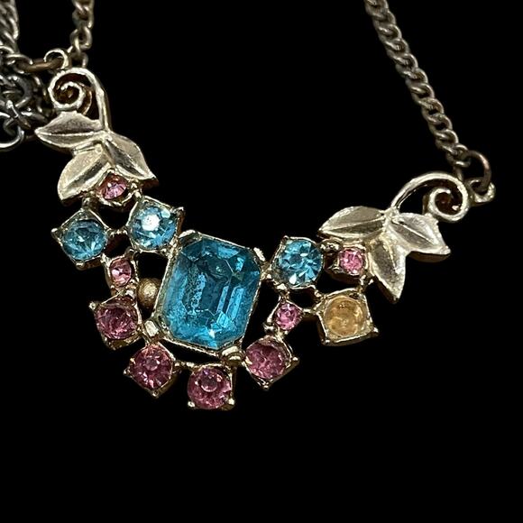 Rhinestone Recovery Lot Jewelry Findings & Crafting Vintage Lot Of 4 Necklaces - Picture 3 of 16